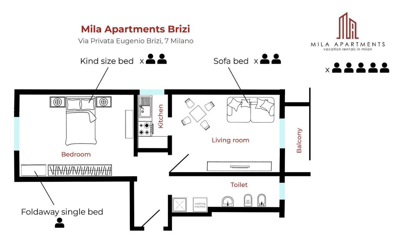 Mila Apartments Brizi Mailand Exterior foto